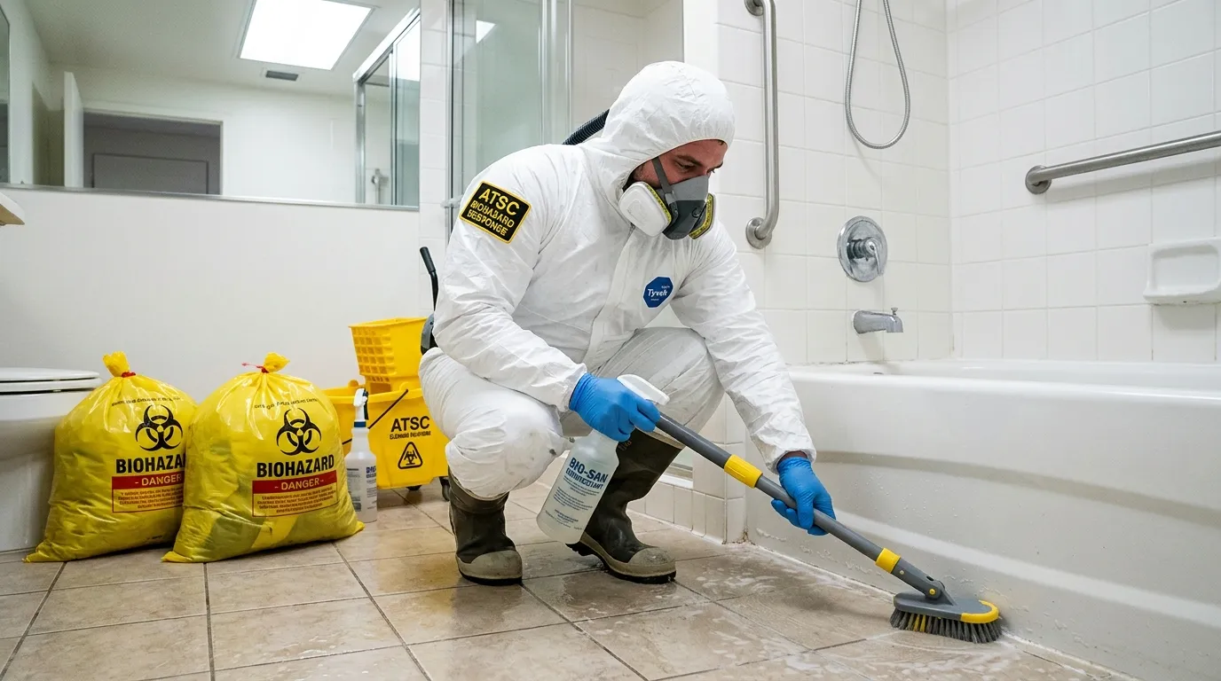 Decontamination equipment deployed for Blood Cleanup in Santa Ana